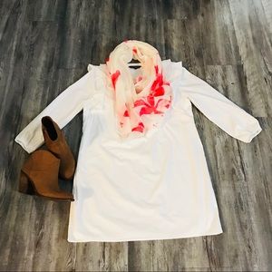 White 3/4 Sleeve Drees
